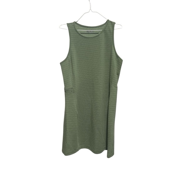 Hi Tec TWO-TONE SLEEVELESS
OTTOMAN DRESS, Green, New with Tags - Picture 3 of 9